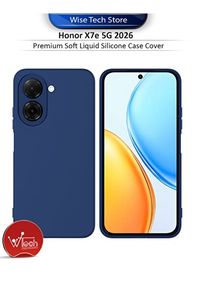 Wtech Honor X7e 5G 2026 Premium Soft Liquid Silicone Case Cover