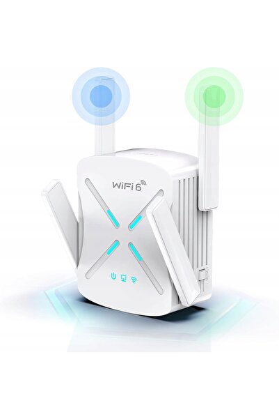 NO BRAND Extensor și Amplificator de Semnal Wi-Fi 1800 Mb/s WPS 5 GHz și 2.4 GHz