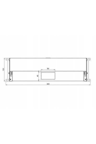 NO BRAND Szuflada Rack 19'' 3U 320mm Negru Rd19-3U-320B