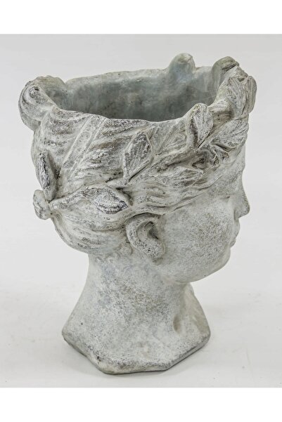 NO BRAND Ghiveci de beton Artpol Osłonka Head Gri Ciment H21 cm 16X14 cm
