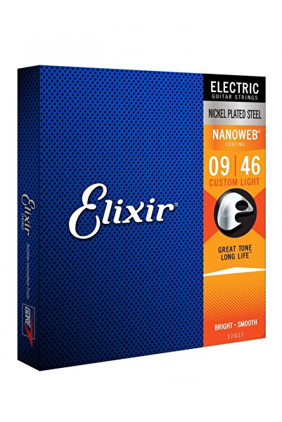 NO BRAND Elixir 12027 Corzi Chitară Electrică Set 9-46 Nanoweb