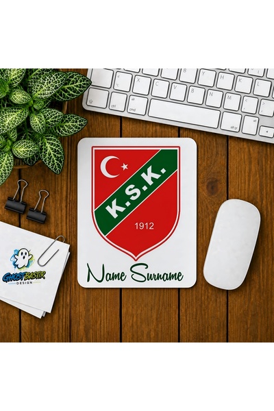 Ghostbastır Design Kişiye Özel Karşıyaka Spor Baskılı Oyuncu Mousepad 0158