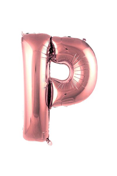 Parti Dükkanı 40 Inch 100 cm Rose Gold Letter P Foil Balloon Helium Compatibl...