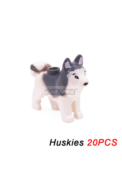 Choice Huskies Marumine MOC Animals Blocks 20PCS Model Bricks Parts 11602 953...