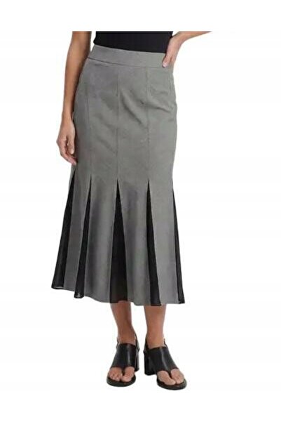 NO BRAND Pantaloni gri Miaxi, cu model, cu talie înaltă, Karen Millen 36