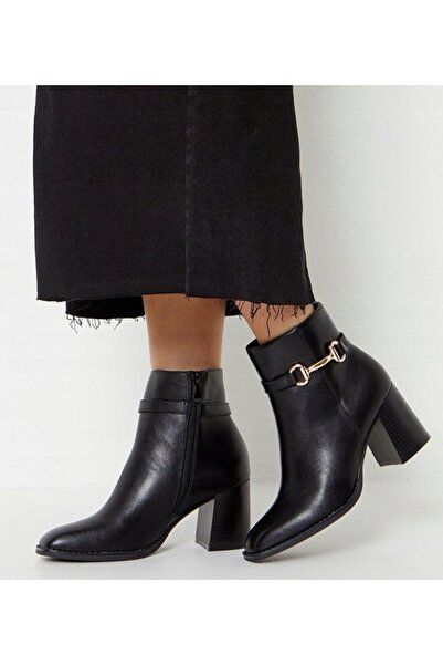 NO BRAND Cizme clasice negre Heel Wallis 36