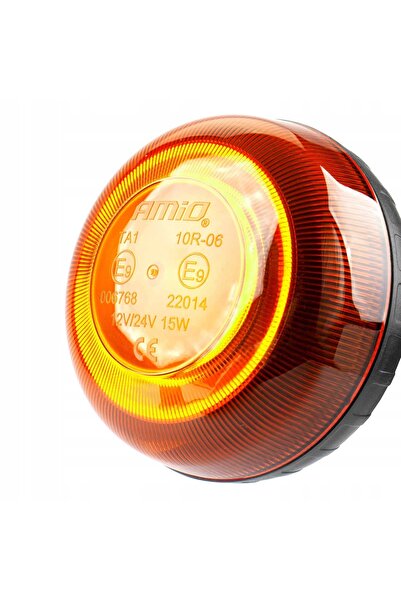 AMIO LAMPĂ DE AVERTIZARE MINI INTERMITENTĂ 18xLED CU ȘURUB 12V 24V HOMOLOGARE