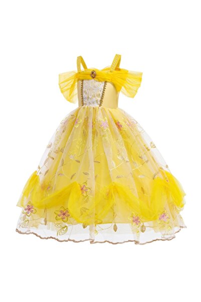 NO BRAND Costum rochie de prințesă Bella pentru bal și carnaval 116 122 cm