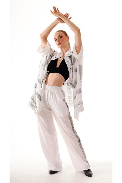 shE tekstil Set cămașă și pantaloni cu capse