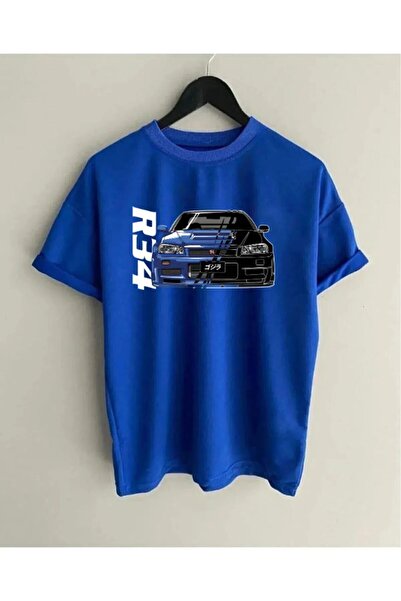 H&GHAMLEGİYİM Μπλουζάκι Nissan Skyline R34 Gtr Design