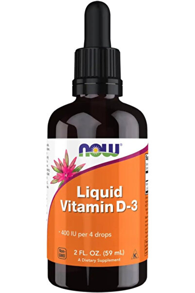 Now Food Now Foods Liquid Vitamin D-3 400 Iu/ 4 Drops 2 Oz.