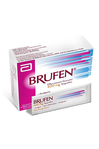 BRUFEN Granules, Pain Relief, 20 Tablets, 600 Mg