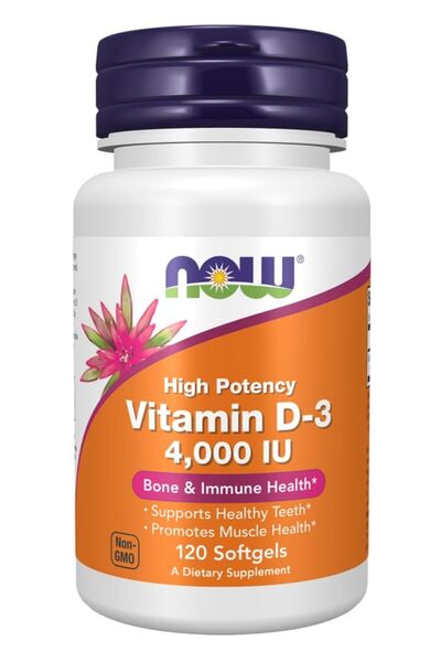Generic Brand Now Vitamin D3 4000 Iu Dietary Supplement 120 Tablets