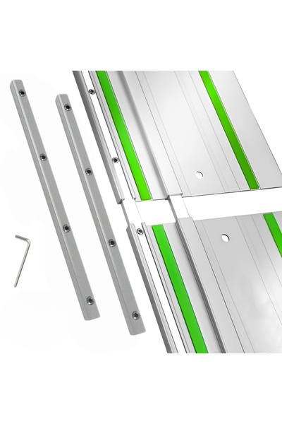 Choice Sturdy Build, Track Saw Guide Rail Connector Set - Metal, No Power Nee...