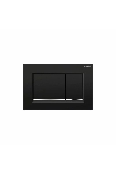 Geberit Sigma30 Placă de acționare Negru Lucios Cromat