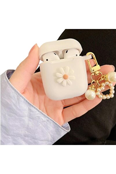 OEM Husa pentru airpods, din silicon, cu breloc elegant