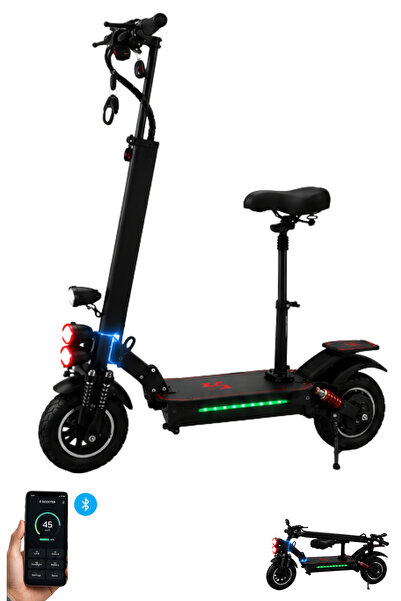 Ummelia سكوتر كهربائي قابل للطي Wildspeed Max بقوة 48 فولت و800 واط |   إطارا...
