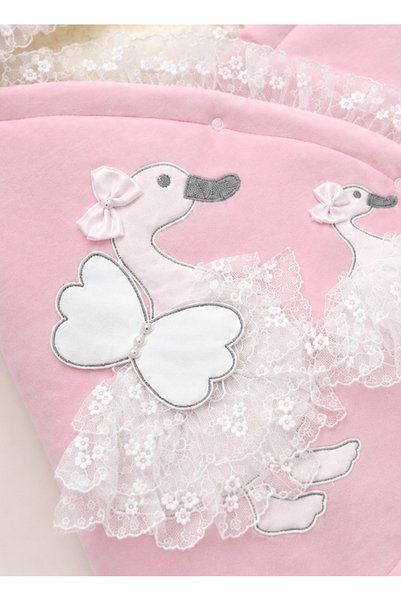 Kardeşler Bebe Lace Detailed Baby Swaddle
