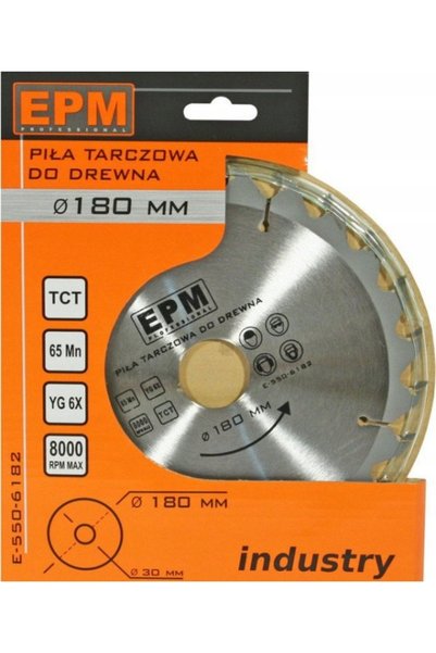 EPM DISC DE FERĂDUCĂTOR 180/30MM 40T INDUSTRIAL E-550-6184