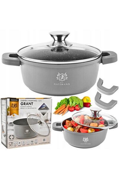 Karl Hausmann Aragaz cu inducție, tip granit, 2.3L, 20cm, cu capac, aragaz mi...