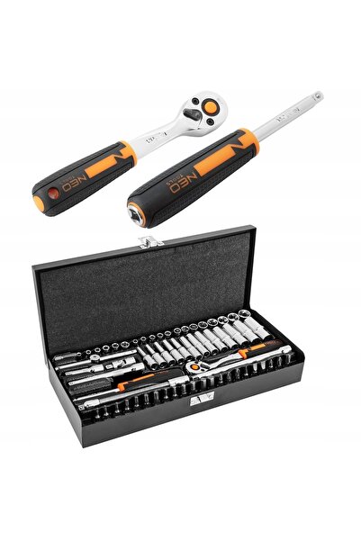 NEO Tools Set de chei tubulare 1/4'' 63 piese 10-008 NEO