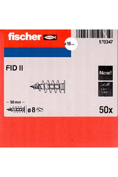 Fischer Cuișoare pentru fixare în izolația termică ETICS 50 bucăți FIDII 50