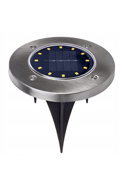 Maclean Energy 12x Lămpi solare LED de grădină, de exterior, cu montare în pă...