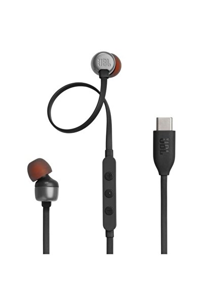 JBL Căști Tune 310C, cu fir, intraauriculare, microfon, USB-C, negru