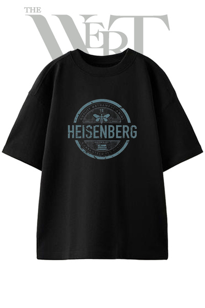 THEWERT Heisenberg BreakingBad dizajn, štampana unisex crna oversize majica