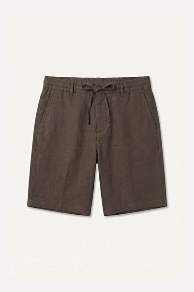 DeFacto Regular Fit Waist-Tie Linen Look Bermuda Shorts I0055Ax26Hs