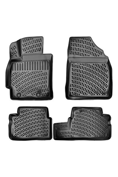 DELUXETUNING Set covorase auto cauciuc Toyota Corolla X 2007-2013 forma tavita
