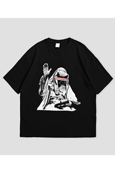 Grafftee Clothing Baldvin IV Cenzurisana Tiskana Unisex Majica Prevelikog Vel...
