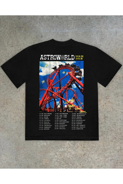 Grafftee Clothing Μπλουζάκι με στάμπα Θεματικού Πάρκου Astroworld, Unisex, Ov...