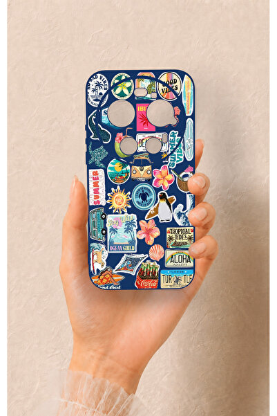 Vip Case Xiaomi Mi 17 Ultra Uyumlu Summer Vibes Desenli Silikon Kılıf