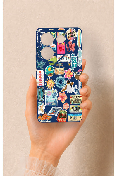 Vip Case Tecno Caman 20 Pro 5g Compatible Summer Vibes Patterned Silicone Case
