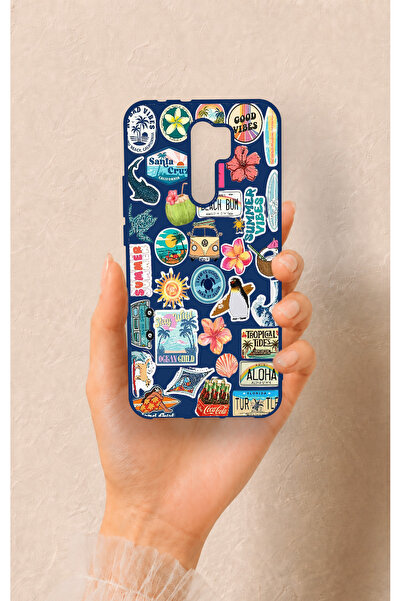 Vip Case Redmi 9 Uyumlu Summer Vibes Desenli Silikon Kılıf