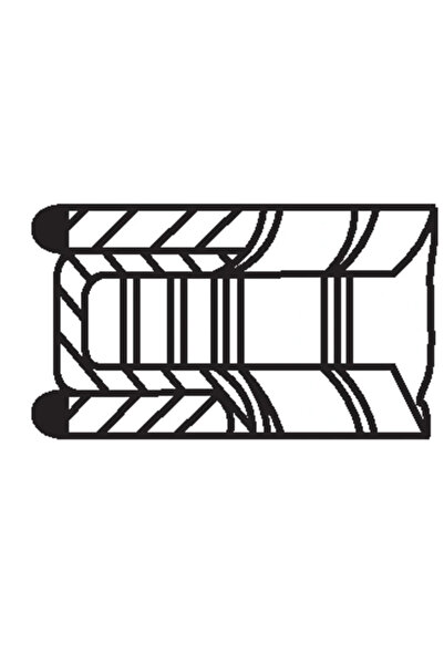 MAHLE Set Segmenti Piston 00524N0 Mercedes-Benz C-Class/C-Class T-Model/Clc-C...