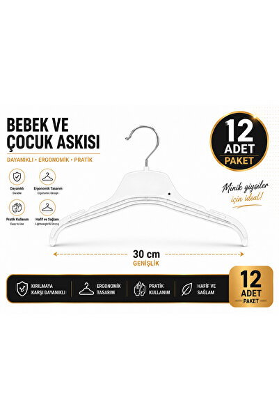 KübraStore B30 BEBEK VE ÇOCUK ASKISI 2-5 YAŞ 12 Adet - Bebek ve Çocuk Plastik...