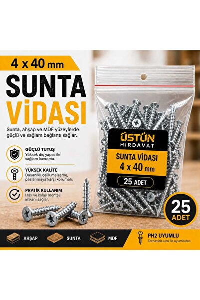Genel Markalar SUNTA VİDASI 4X40