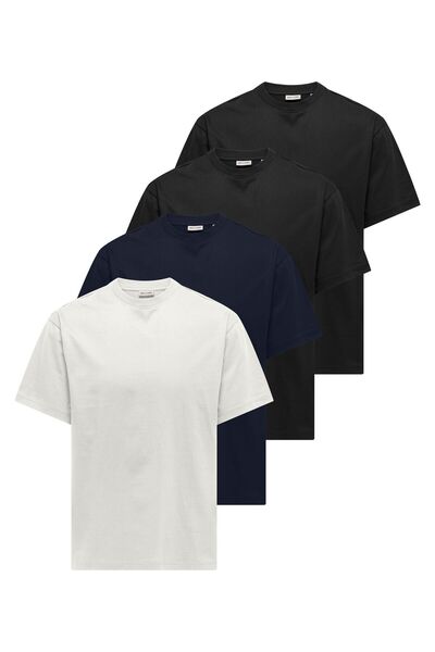 Only & Sons T-shirt ONSFRED 4er-pack T-shirt