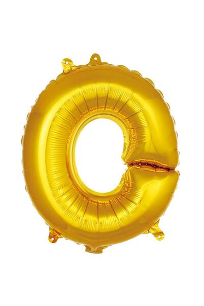 Parti Dükkanı 16 Inch 36 cm Gold O Letter Foil Balloon Birthday Name Letterin...