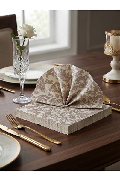 METE MUM PİNTEREST DESENLİ DEKORATİF KAĞIT PEÇETE 33X33 CM - 20'Lİ PAKET - SO...