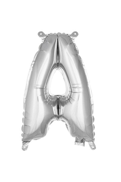 Parti Dükkanı 16 Inch 36 cm Silver Letter a Foil Balloon Birthday Name Letter...