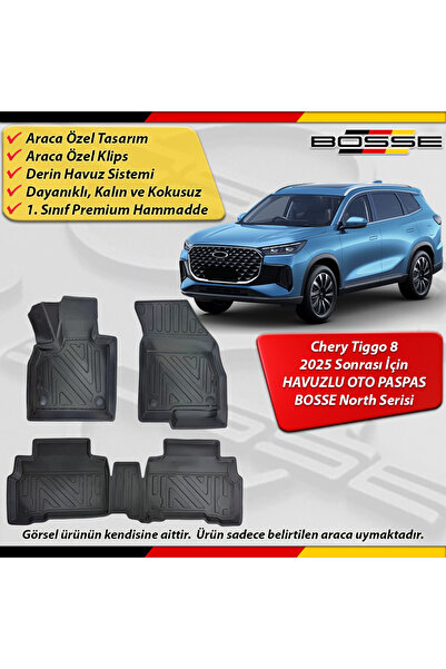 BOSSE North Chery Tiggo 8 Paspas Araca Özel 2025 Sonrası İçin Derin Havuzlu 3...