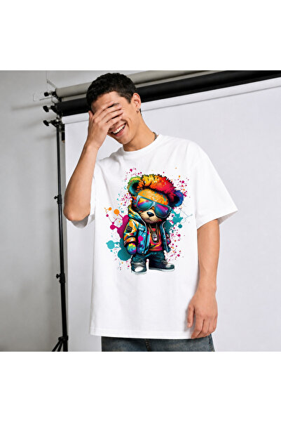 Ingift Tricou Unisex Oversize Personalizat Cartoon Street Wear Collection, 10...