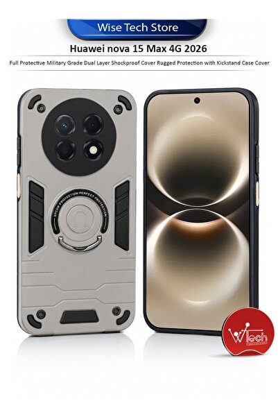 Wtech Huawei Nova 15 Max 4G 2026 Full Protective Military Grade Dual Layer Sh...