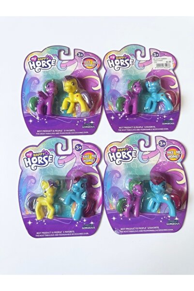 HAPPYBABYSTORE Unicorn 2 li mini figurler (4 cm) paket fiyatı