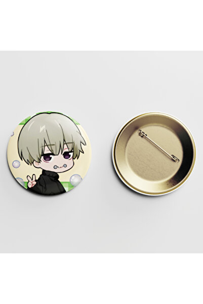 Eymi Design Jujutsu Kaisen Toge Inumaki Sevimli 1 adet 58MM Arkası İğneli But...