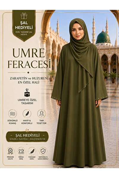 dilberfashion شال ليلى موديل بتفاصيل حجرية، هدية مثالية للعمرة والحج.