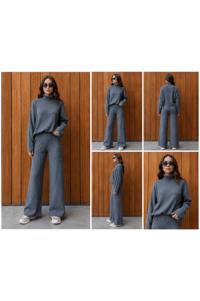 ASEN BUTİK Long Sleeved Knitwear Suit